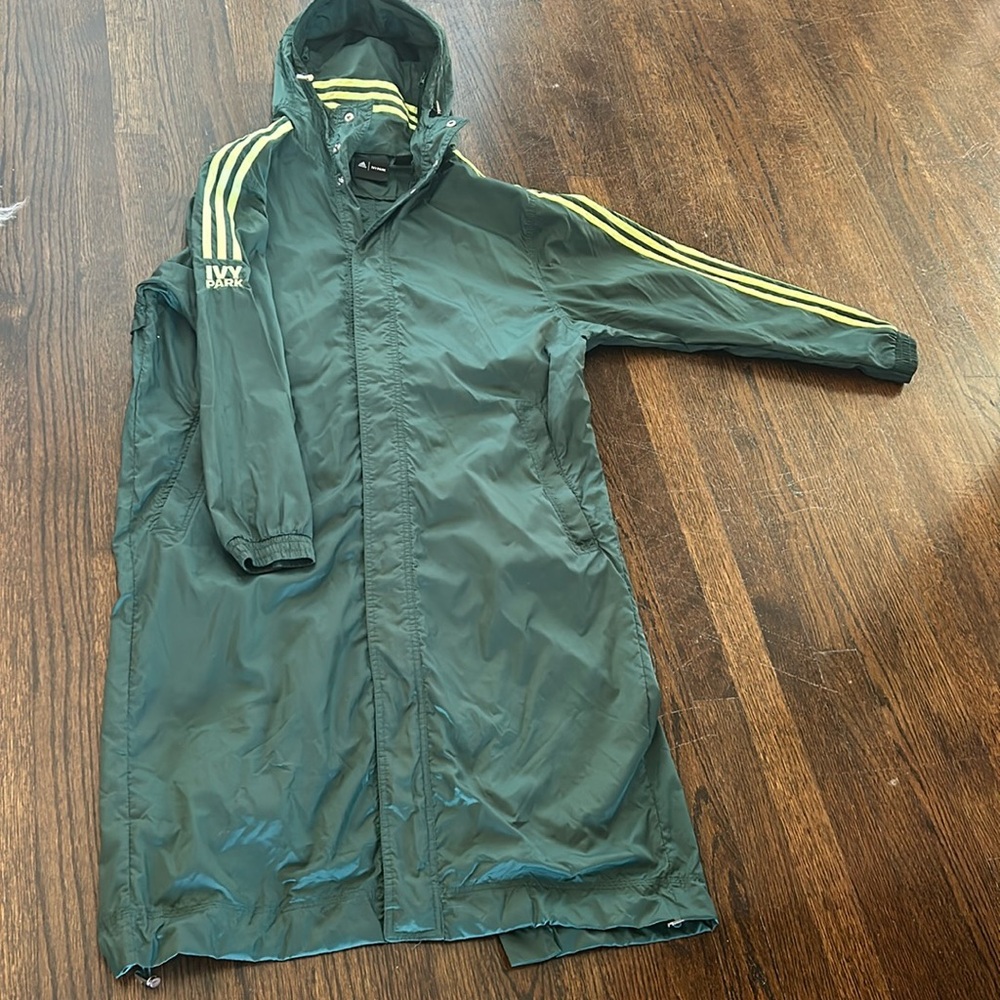 Ivy Park Adidas Drip 2 Green Wind Jacket Duster